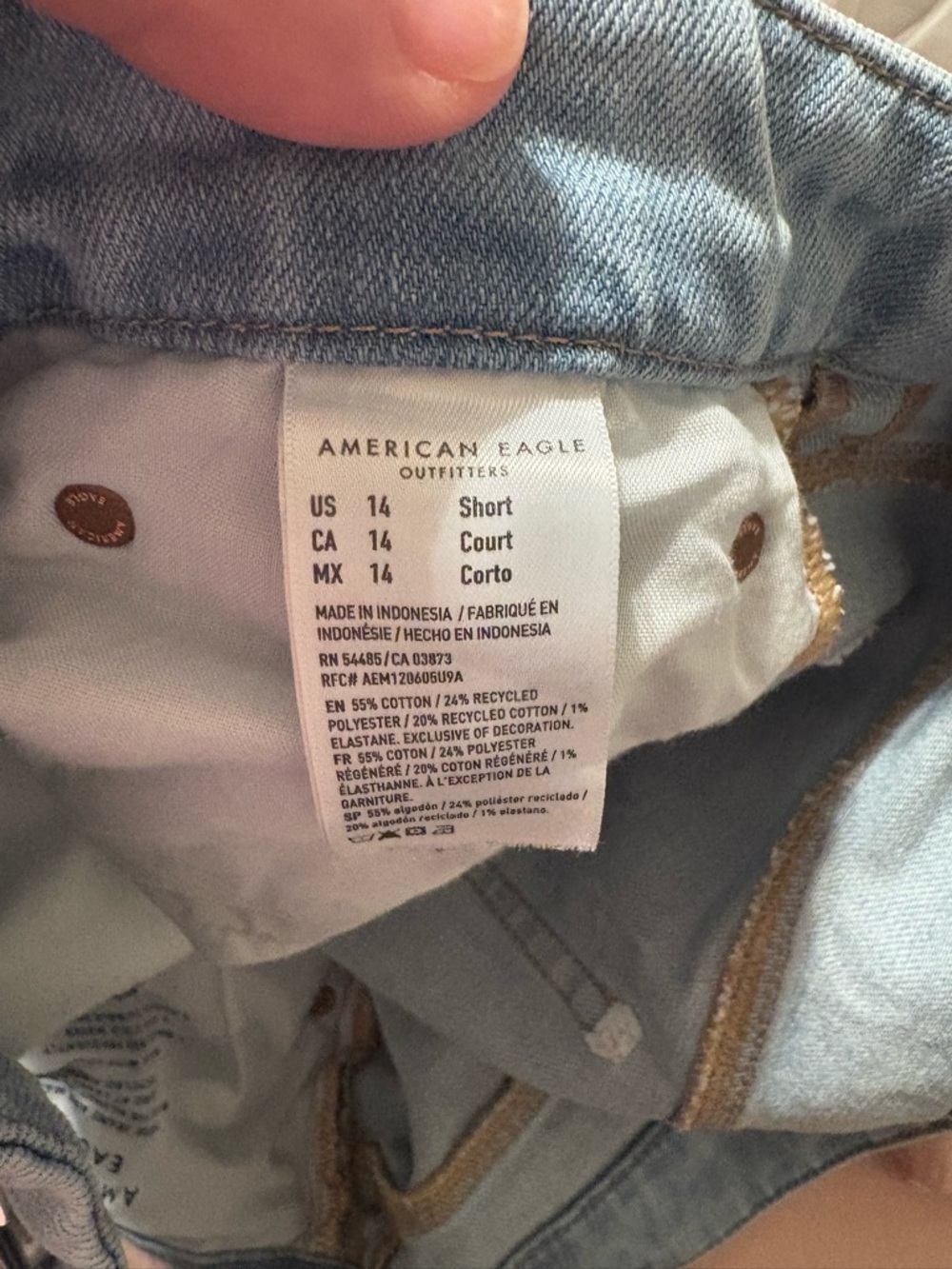 AE Stretch Curvy High-Waisted Stovepipe Jeans - Picture 4 of 4